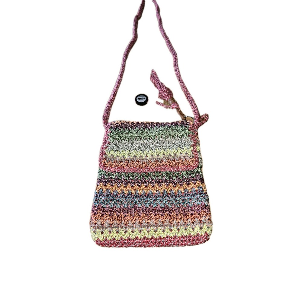 The Sak Multicolor Crochet Crossbody Bag with Tassel, Lined Boho‎ Festival Purse